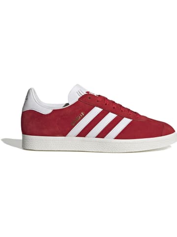 adidas Leder-Sneakers "Gazelle" in Rot/ Weiß