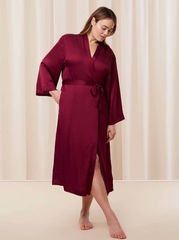 Triumph Bademantel "Satin Robe" in Bordeaux