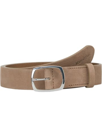 Marc O´Polo Leren riem taupe