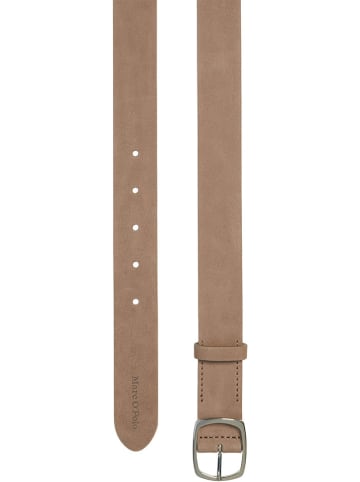 Marc O´Polo Leren riem taupe