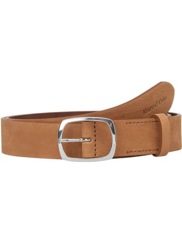 Marc O´Polo Leren riem lichtbruin