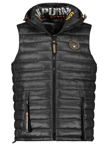 ANAPURNA Doorgestikte bodywarmer "Valvana" zwart