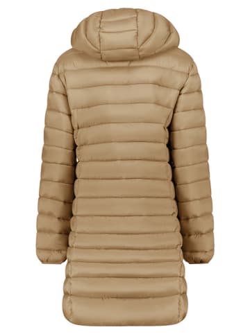 ANAPURNA Doorgestikte mantel "Akitalana" beige