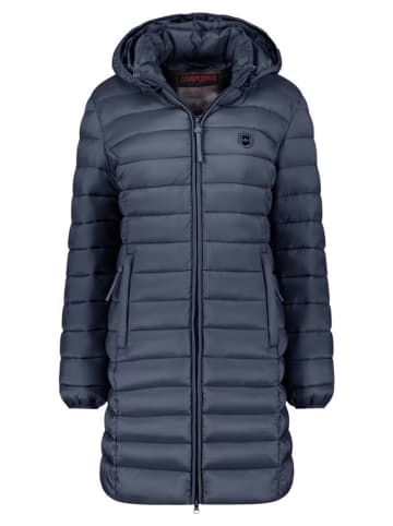 ANAPURNA Doorgestikte mantel "Akitalana" donkerblauw