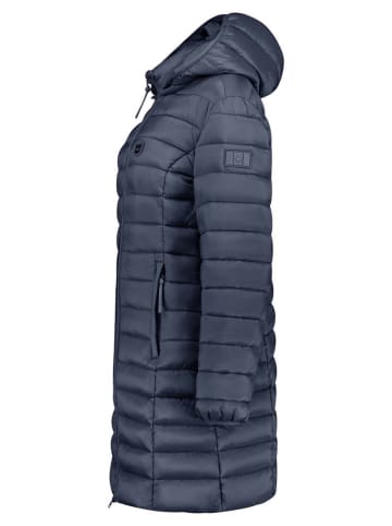 ANAPURNA Doorgestikte mantel "Akitalana" donkerblauw