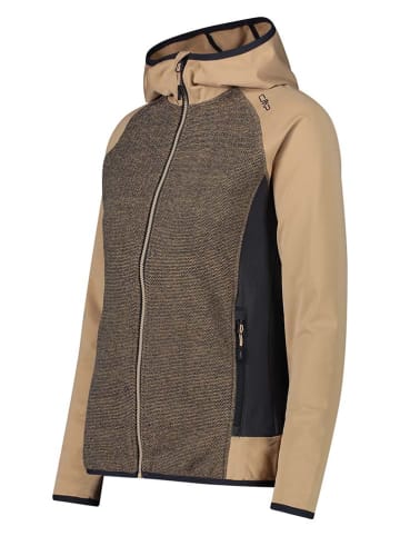 CMP Hybridjacke in Beige/ Schwarz
