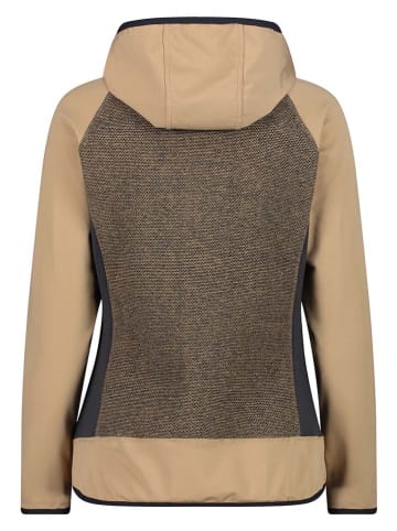 CMP Hybridjacke in Beige/ Schwarz