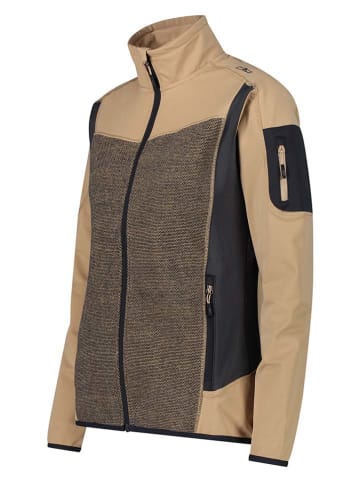 CMP Hybridjacke in Beige/ Schwarz