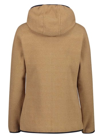 CMP Fleecejacke in Beige/ Schwarz