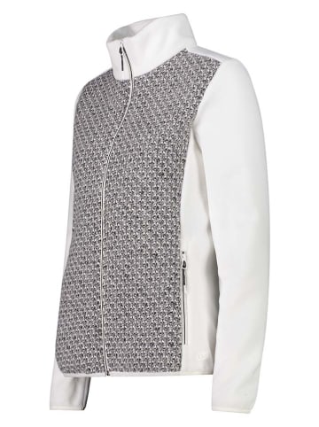 CMP Fleecejacke in Weiß/ Schwarz
