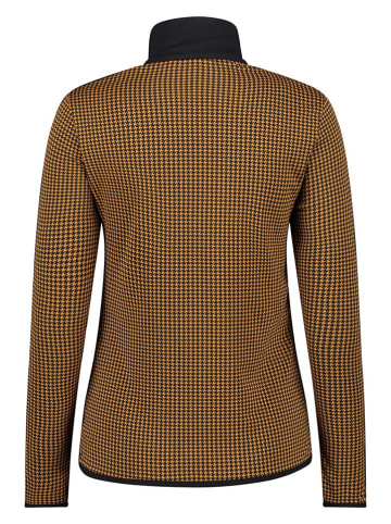 CMP Fleecepullover in Hellbraun/ Schwarz
