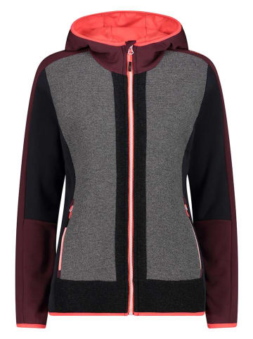 CMP Funktionsjacke in Schwarz/ Lila/ Grau