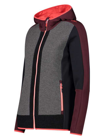 CMP Funktionsjacke in Schwarz/ Lila/ Grau