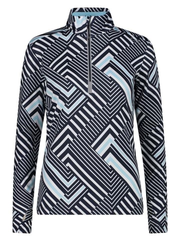 CMP Funktionsshirt in Schwarz/ Weiß/ Hellblau