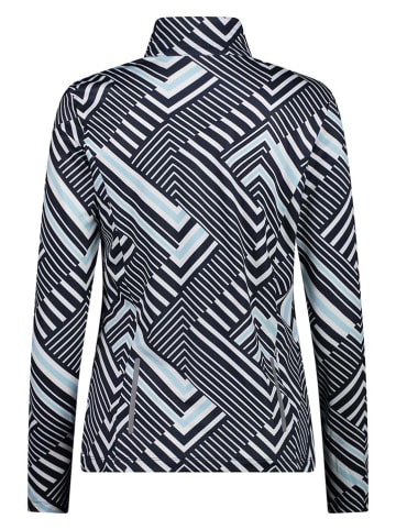 CMP Functioneel shirt zwart/wit/lichtblauw