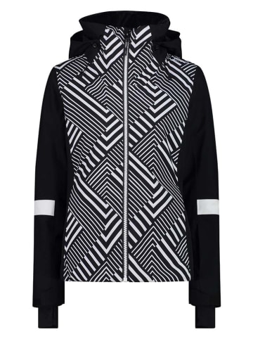 CMP Ski-/ Snowboardjacke in Schwarz/ Weiß