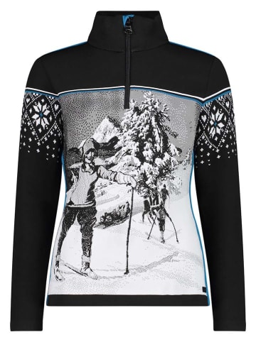 CMP Funktionslongsleeve in Schwarz/ Weiß