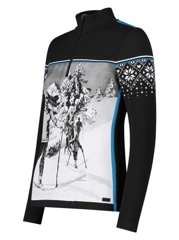 CMP Funktionslongsleeve in Schwarz/ Weiß