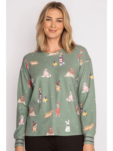PJ Salvage Pyjama-Oberteil in Khaki