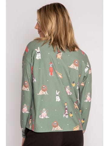 PJ Salvage Pyjama-Oberteil in Khaki