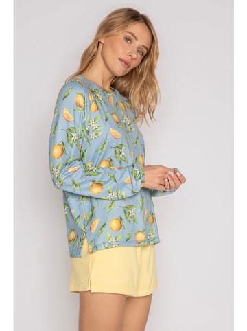 PJ Salvage Pyjama-Oberteil in Hellblau