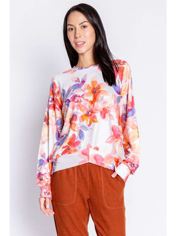 PJ Salvage Pyjamatop meerkleurig/wit