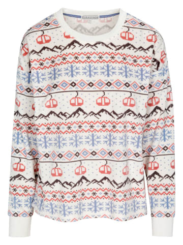 PJ Salvage Pyjama-Oberteil in Weiß/ Bunt