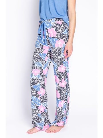 PJ Salvage Pyjama-Hose in Blau/ Rosa/ Schwarz