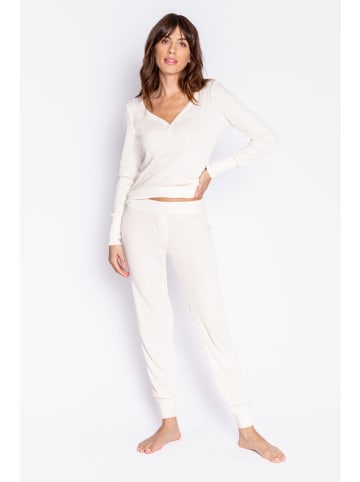 PJ Salvage Pyjama-Hose in Weiß