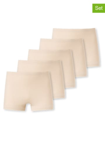 Schiesser 5-delige set: boxershorts beige