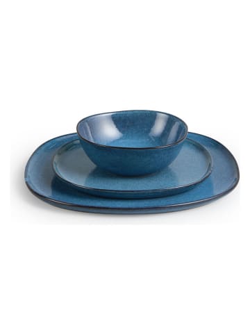 Lifa Living 18-delig tafelservies blauw