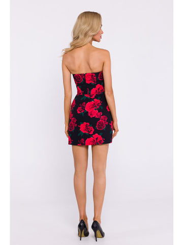 made of emotion Jurk zwart/rood