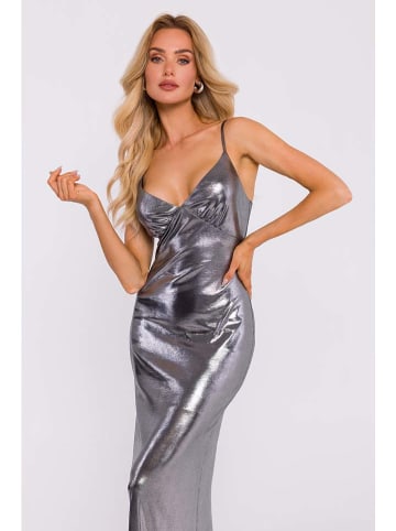 made of emotion Jurk zilverkleurig