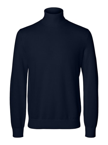 SELECTED HOMME Rollkragenpullover "Mora" in Dunkelblau