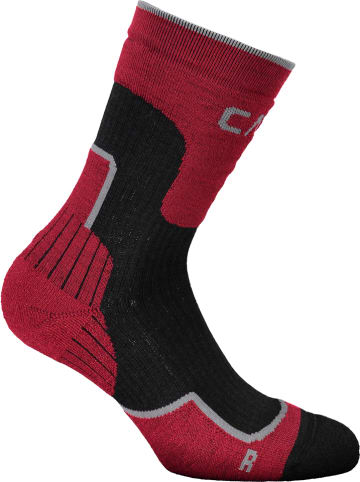 CMP Trekkingsocken in Rot/ Schwarz