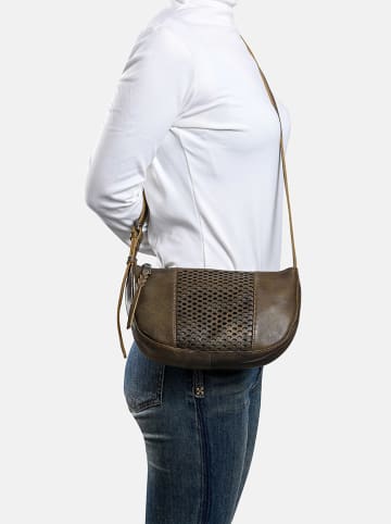 FREDs BRUDER Leder-Umhängetasche in Braun - (B)27 x (H)16 x (T)9 cm