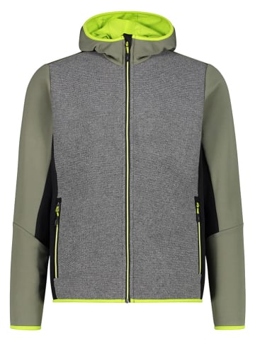 CMP Fleecejacke in Grau/ Grün