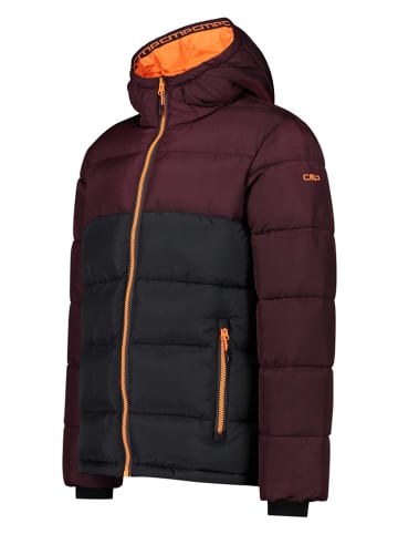 CMP Steppjacke in Schwarz/ Rot