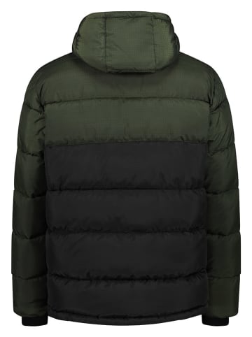 CMP Steppjacke in Schwarz/ Grün