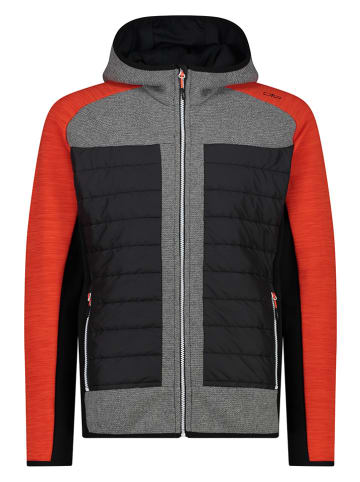 CMP Hybride jas rood/grijs