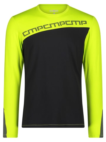 CMP Funktionsshirt in Gelb/ Schwarz