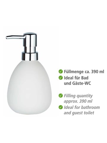 Wenko Dozownik mydła "Polaris" w kolorze białym - 390 ml
