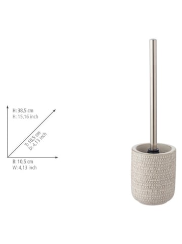 Wenko Toiletborstelgarnituur ''Pergole'' beige - (H)38,5 cm