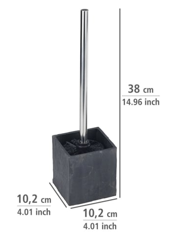 Wenko WC-Garnitur ''Slate'' in Anthrazit - (H)38 cm