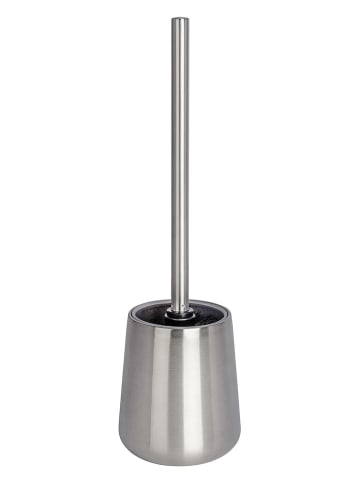 Wenko Zestaw WC "Solid" w kolorze srebrnym - wys. 38 cm