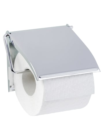 Wenko Toilettenpapierhalter ''Cover'' in Silber - (B)13,5 x (H)12 x (T)2,5 cm
