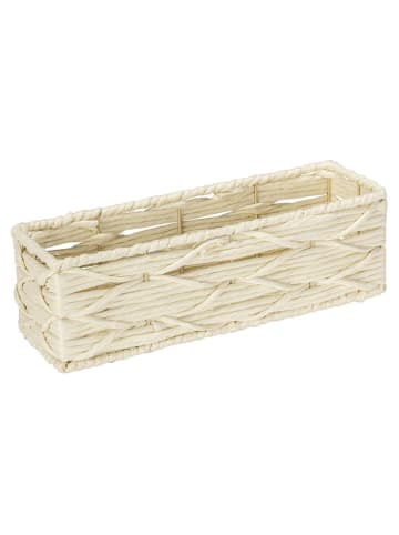 Wenko Pojemnik "Vabriano" w kolorze beżowym na przechowywanie - 32 x 10 x 10 cm