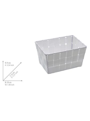 Wenko 2-delige set: opbergboxen ''Adria'' wit - (B)19 x (H)9 x (D)14 cm