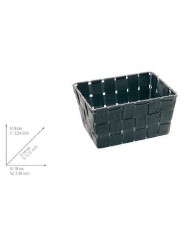 Wenko 2-delige set: opbergboxen ''Adria'' grijs - (B)19 x (H)9 x (D)14 cm