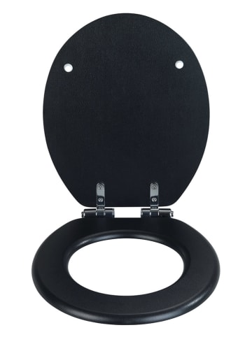 Wenko Absenkautomatik-WC-Sitz "Cuero" in Schwarz